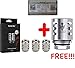 Produktbild [100% AUTHENTISCH [3 + 1 angeboten DansLesVapes] 4er Pack Verdampferköpfe SMOK TFV12 Prince X2 Clapton 0.4 ohm oder X6/MESH/STRIP/M4/Q4/T10/RBA
