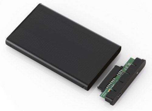 deleyCON USB 3.0 Gehäuse extern Schwarz 2,5 zoll USB 3.0 - 3