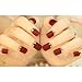 HimanJie 24PCS French Frosted Nail Films False Nails Nail Art Tools