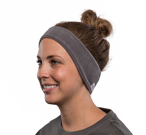 Auriculares con banda de lana para la cabeza AcousticSheep SleepPhones v.6 Classic, inalámbricos con Bluetooth - Gris, Mediano (esta talla se ajusta a la mayoría)