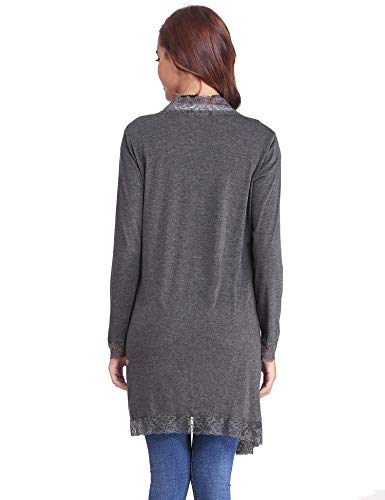 FindThy Cardigan Estivo In Pizzo Aperto Per Donna – Maniche 3/4, Coprispalle Leggero, Tinta Unita