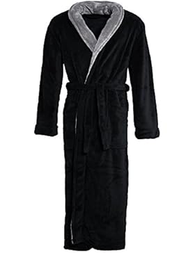 Eleganter Bademantel für Damen & Herren | Größe S - XXXL in modernen Farben | Sauna-Mantel mit Schalkragen | Mikrofaser...