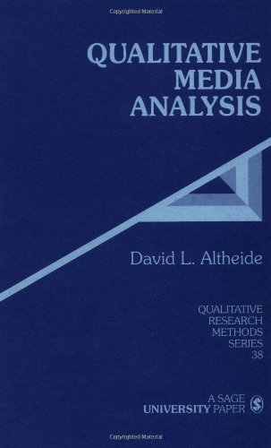 Free Qualitative Media Analysis Qualitative Research Methods By David L Altheide 1996 03 21 Pdf Download Marcelinhojehoram
