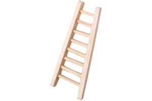NIDONE Escalera de simulación Accesorios para Casas de muñecas Mini Escalera de Madera Decoración Escalera en Miniatura