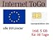 Produktbild Prepaid Daten Micro Sim Karte (mobiles Internet) für die gesamte EU mit 5 GB für 30 Tage (Italien, Spanien, Frankreich, Österreich, Schweden, Griechenland, Kroatien,…)