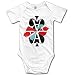 Baby Infant Boy Girl Poker Card 4 Aces One-Piece Short Sleeve Romper / Bodysuit / Onesie White 18 Months
