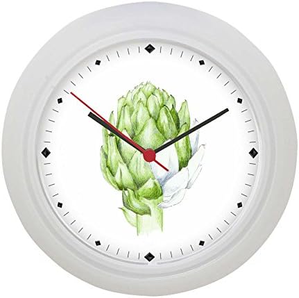 Avocado Plant 18th Century Botanical Drawing White Wall Clock