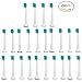 Produktbild U-Prime® Ersatz Aufsteckbürsten,kompatibel mit Philips Sonicare ProResults Mini HX6024/31 Aufsteckbürsten Compact(für elektrische Zahnbürsten),24 Stück( 6er Pack).