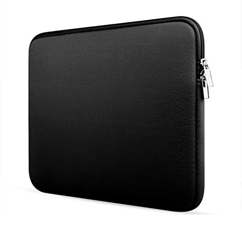 Laptop Hülle Tragetasche Schutzhülle Laptophülle Laptop Tasche für Macbook Mac Air/Pro/Retina – Schwarz, 13 Zoll - 4