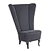 Produktbild Max Winzer Sessel Madonna, Veloursstoff anthrazit
