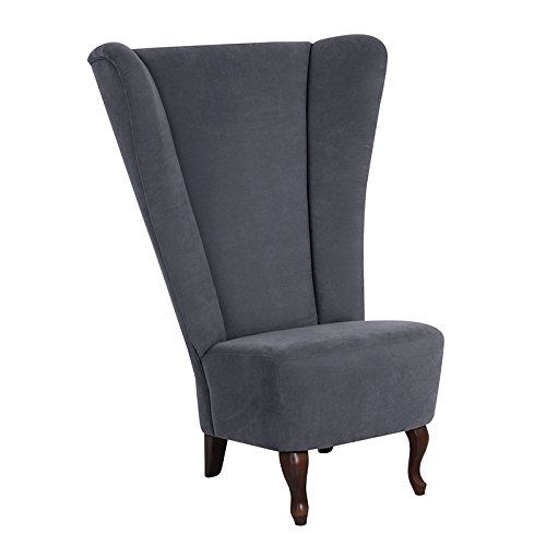 Preisvergleich Produktbild Max Winzer Sessel Madonna, Veloursstoff anthrazit