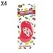Produktbild Jelly Belly Very Cherry Geschmack 3D zum Aufhängen AUTO/Büro Lufterfrischer - 4 Pack