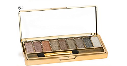 Lsv-8 Charming Women's 9 Colors Diamond Bright Colorful Eyeshadow