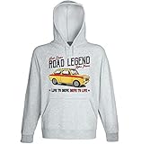  Teesandengines Men\'s FIAT Abarth 1600 OT Grey Hoodie Size Small