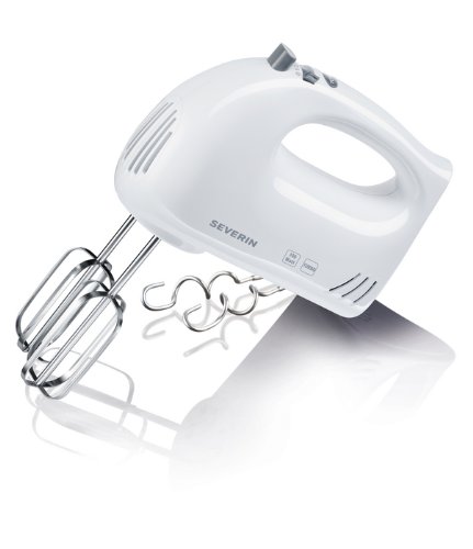 Severin HM 3822 Handmixer mit Stabmixer-Aufsatz, weiß-grau