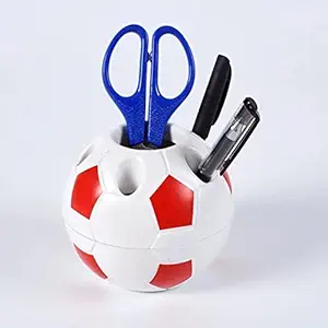 Tera13 dice Pen Stand Stylish Pen Stand for Kids Office Girls Boys Pen Stand Holder for Kids ( 1 Piece) (Football Shape Pen Stand)