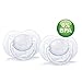 Produktbild 2 x 2 Philips AVENT Durchsichtige Beruhigungssauger 3 bis 6 Monate/ SCF 170/21