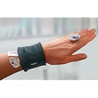 Handgelenktasche Armreif Safe schwarz Leder Look Geldversteck Reißverschluss Geldbörse Armtasche Ledertasche Lederarmband Lederband Pulstasche Herren Damen zu Lederrock Lederkleid tolle Geschenkidee Geschenk