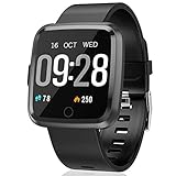 【MONITOR DE RITMO CARDÍACO Y SUEÑO】 Pulsera actividad monitorea su frecuencia cardíaca y análisis integral del sueño. Monitoriza el ritmo cardiaco todo el día gracias a su pulsómetro, duerme mejor gracias a las sugerencias personalizadas. Puede verificar claramente las variaciones de su día 24H en su aplicación móvil para disfrutar de su vida al máximo
