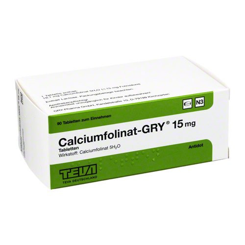 Preisvergleich Produktbild CALCIUMFOLINAT GRY 15 Tabletten 90 St Tabletten