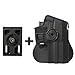 Price comparison product image IMI Defense Z1140 Interchangeable Paddle / Belt - Roto Retention Concealed Carry Polymer Pistol Handgun Holster For Heckler & Koch H&K USP Full-Size (9mm/.40)