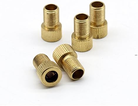 USUN Brass Pump Adaptor Tire Presta Valves to Schrader Valves Tube Cycle Bike Bicycle
