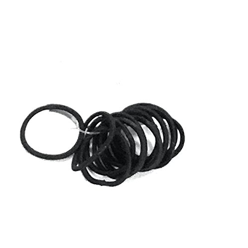 12 pequeñas de grosor negro gomas para el pelo coleteros Bobbles ningún Metal atore niños