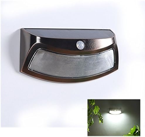 8 LED Smile Solar Lights,Solar Motion Sensor Light Outdoor 220LM Brighter Design/ PIR Sensor Solar Powered Led/ Waterproof Durable/ Solar Outdoor Lighting, Spotlights, Security Lighting, Path Lights, In-ground Lights, Landscape Light, Solar Flag Pole Light for Tree, Patio, Deck, Yard, Garden, Driveway, Stairs, Pool Area