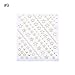 Produktbild LXYQW Nagelsticker Geometrische Gold 3D Nail Sticker mond Stern Muster Streifen Welle Linie Selbstklebende Aufkleber DIY Nail Art Dekoration
