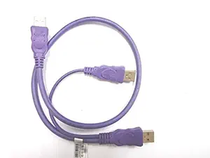 Technotech USB 3.0 Y Cable Dual A Male to A Male Cable for External Hard Drives- Purple (TT-USB-TO-YCBL-001)
