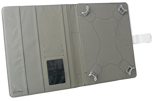 Emartbuy® Artizlee ATL-21 10.1 Zoll HD Tablet PC Universalbereich Union Jack Multi Angle Exekutiv Folio Mappen Kasten Abdeckung mit Kartensteckplätze + Blau Eingabestift - 4