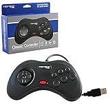 Retro-Bit-PC-0387Saturn USB-Controller, Schwarz - 