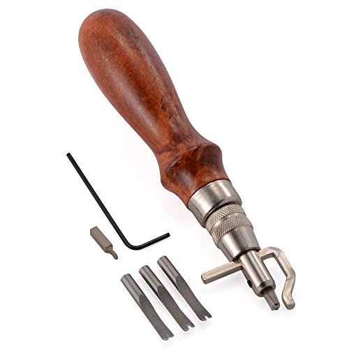 XCSOURCE® 5 in 1 DIY Lederhandwerk Einstellbar Pro Nähen Groover Falten Leder Handwerk Werkzeuge Set HS629