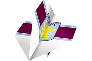 FOCO Officially Licensed Aston Villa Football Club 100 Micron No 2 Shape Dart Flights, Multiple Designs and Pack Size