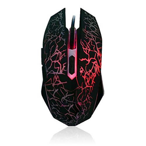 Preisvergleich Produktbild Mouse Holeider Professionelle bunte Hintergrundbeleuchtung 4000DPI optische Wired Gaming Maus Mäuse