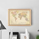 Marvellous Maps ST&G's Magnificently Rude Map of World Place Names (Framed)