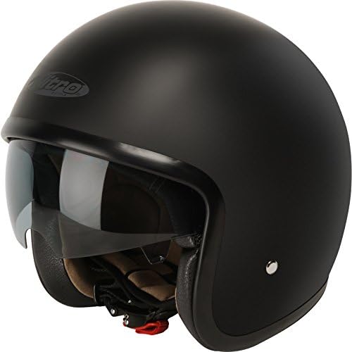 Nitro X581 DVS Uno Open Face Motorcycle Helmet - Satin Black Stealth XL