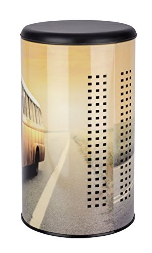 Wenko 21588100 Wäschetruhe Vintage Bus – Badhocker, Fassungsvermögen 54 L, Stahl, 35,5 x 60 x 35,5 cm, mehrfarbig - 3
