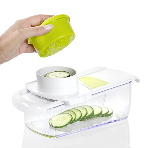 4 in 1 Multifunktion-Schneider für Gemüsewürfel; Gemüseschneider mit Aufbewahrungsbox; Gemüsehobel; Gemüsereibe; 515542 Wenco - 2