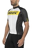 Reflex-Besätze Mavic Cosmic Fahrrad Trikot kurz weiß/schwarz 2016: Größe: M (48/50)