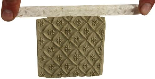 Double Flower - Textured Patterned Acrylic Rolling Pin