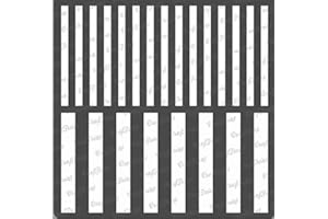 CrafTreat Geometric Stripe Stencils for Painting on Wood, Wall, Tile, Canvas, Paper, Fabric and Floor - Stripes - 6x6 Inches - Reusable DIY Art and Craft Stencils - Striped Stencils