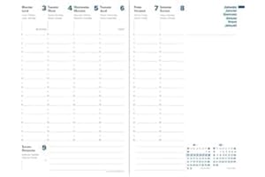 Quo Vadis - Recharge Agenda - 2026 - Ministre Recyclé - Semainier Planning - Multilingue - 13 mois de décembre à décembre - 16x24 cm - Papier Clairefontaine recyclé - Fabrication française