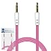 Produktbild iTALKonline ZTE Blade V7 Lite Baby Rosa FLACH 3,5 mm Vergoldete Jack an Jack Männlich AUX Hilfs Stereo-Klinke Anschlusskabel Anschlussdraht