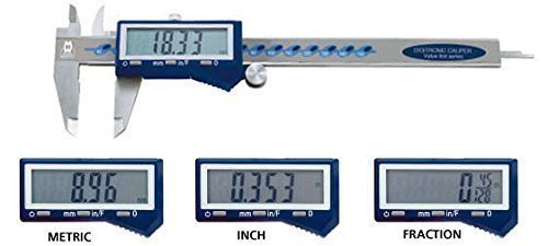 RDGTOOLS Moore and Wright 0-8"/0-200mm/fraction Digitronic Digital Vernier Caliper MW110-20DFC