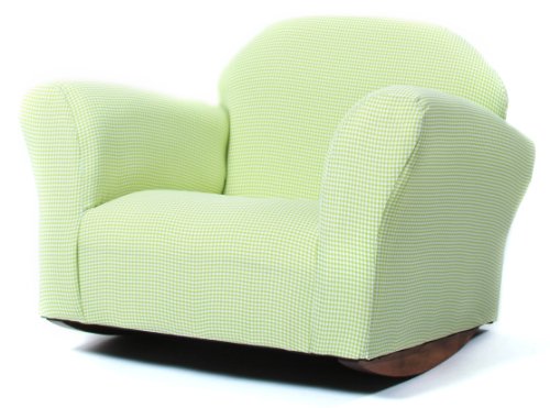 Fantasy Furniture Roundy Rocking Chair Gingham, Green by Fantasy Furniture