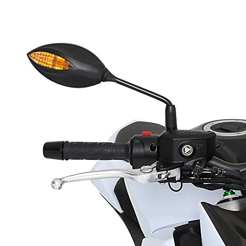 Motorrad Spiegel mit LED-Blinker Yamaha MT-125 14-16 (Paar) schwarz - 