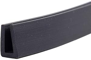 GOONSDS Rubber Edge Trim – Flexible U Channel Rubber Edge Protector for Sharp or Rough Surfaces, Easy to Install for Cars, Boats, Machinery and More,25x16mm,Length 10m/393inch