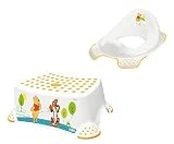 Disney Winnie Pooh weiß 2er Set WC Aufsatz + Hocker Toilettentrainer