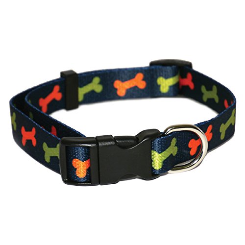 Rosewod Bone Dog Collar, 14 - 20-inch